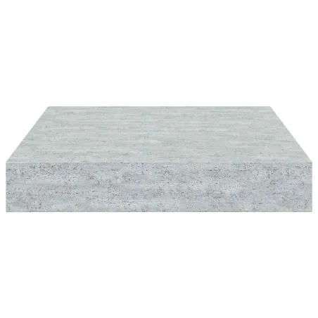 Étagères murales flottantes 4 pcs gris béton 23x23,5x3,8 cm MDF
