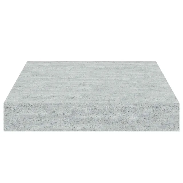 Étagères murales flottantes 4 pcs gris béton 23x23,5x3,8 cm MDF