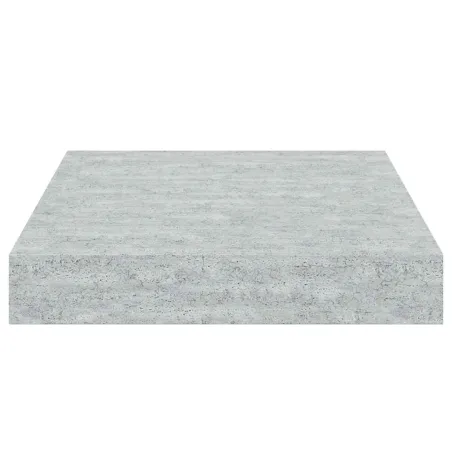 Étagères murales flottantes 4 pcs gris béton 23x23,5x3,8 cm MDF