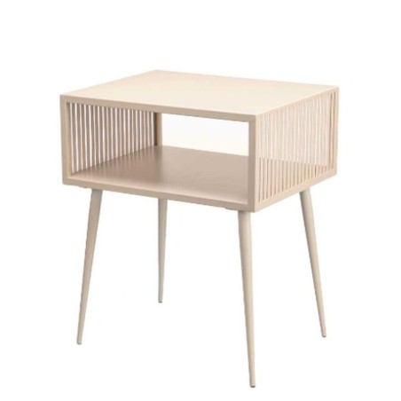 Side table Gift Decor 24303-CW Beige 46,5 x 19,2 x 36,2 cm
