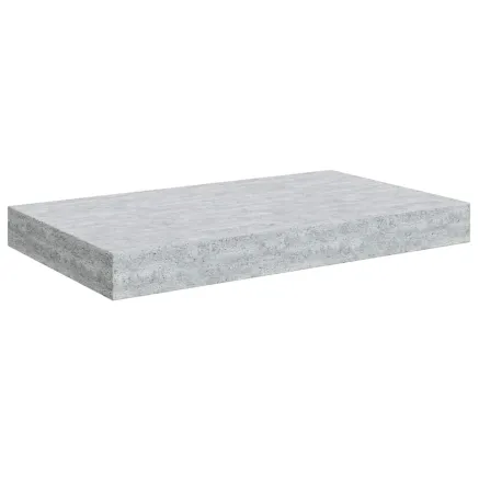 Étagère murale flottante gris béton 40x23x3,8 cm MDF 2