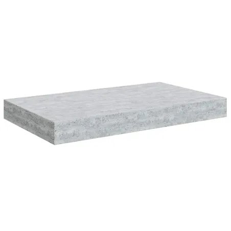 Étagère murale flottante gris béton 40x23x3,8 cm MDF