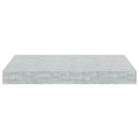 Étagères murales flottantes 2 pcs gris béton 40x23x3,8 cm MDF