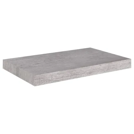 Étagère murale flottante gris béton 50x23x3,8 cm MDF 2