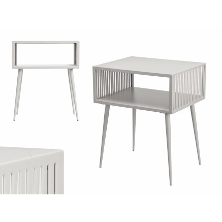 Table d'appoint Gift Decor 24303-GREY Gris 46,5 x 36,2 x 55,5 cm 2