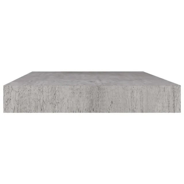 Étagère murale flottante gris béton 50x23x3,8 cm MDF