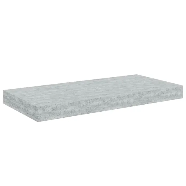 Étagères murales flottantes 4 pcs gris béton 50x23x3,8 cm MDF