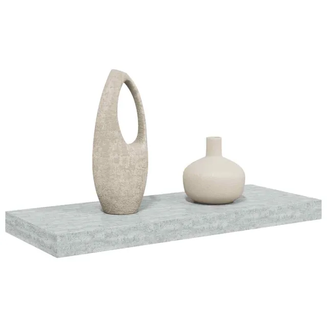 Étagère murale flottante gris béton 60x23,5x3,8 cm MDF