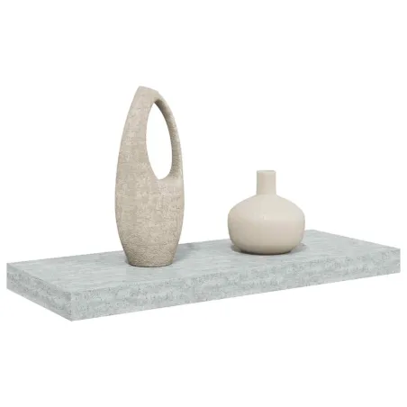 Étagère murale flottante gris béton 60x23,5x3,8 cm MDF
