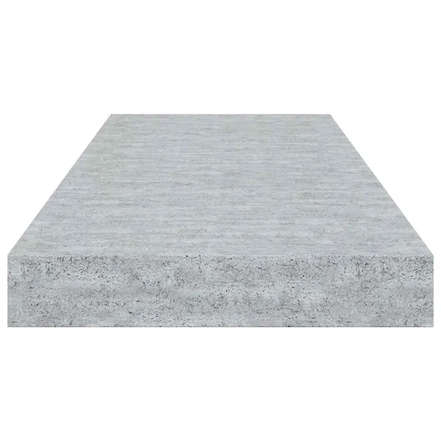 Étagère murale flottante gris béton 60x23,5x3,8 cm MDF