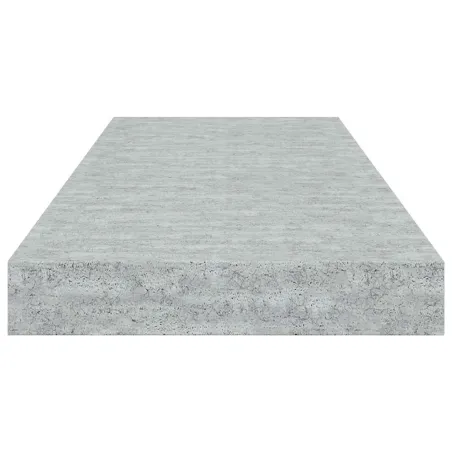 Étagères murales flottantes 4 pcs gris béton 60x23,5x3,8 cm MDF