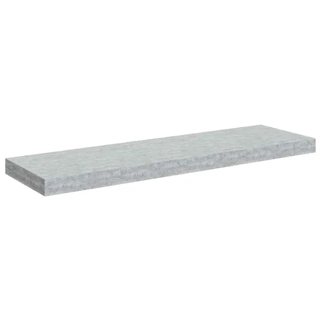Étagère murale flottante Gris béton 80x23,5x3,8 cm MDF
