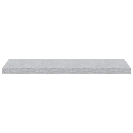 Étagère murale flottante Gris béton 80x23,5x3,8 cm MDF