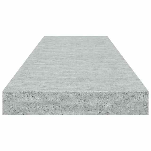 Étagère murale flottante Gris béton 80x23,5x3,8 cm MDF