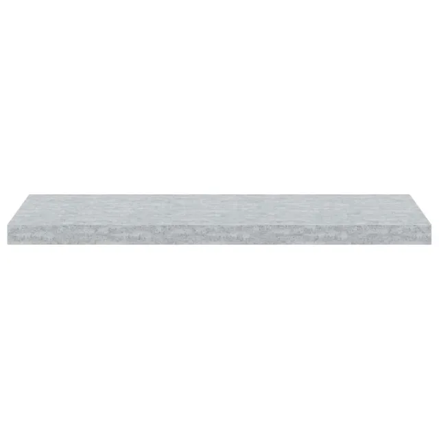 Étagères murales flottantes 2 pcs gris béton 80x23,5x3,8 cm MDF