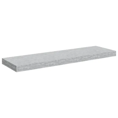 Étagères murales flottantes 4 pcs gris béton 80x23,5x3,8 cm MDF
