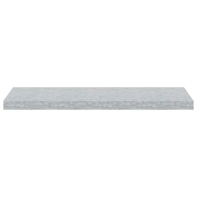Étagères murales flottantes 4 pcs gris béton 80x23,5x3,8 cm MDF