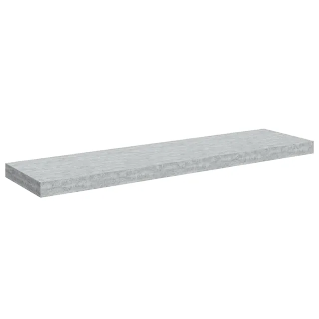 Étagère murale flottante Gris béton 90x23,5x3,8 cm MDF