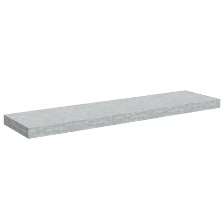 Étagère murale flottante Gris béton 90x23,5x3,8 cm MDF