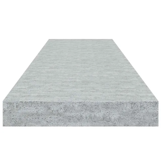 Étagère murale flottante Gris béton 90x23,5x3,8 cm MDF