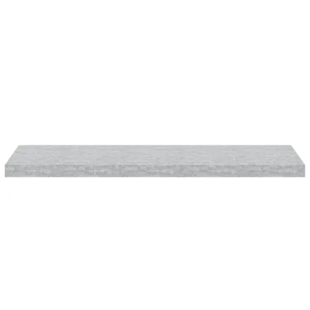 Étagères murales flottantes 2 pcs Gris béton 90x23,5x3,8cm MDF