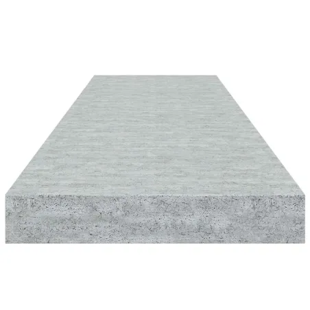 Étagères murales flottantes 4 pcs Gris béton 90x23,5x3,8cm MDF
