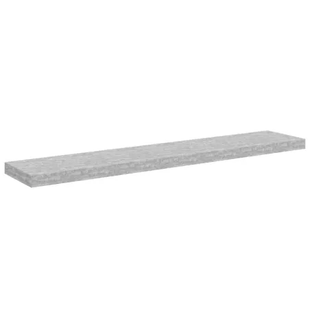Étagère murale flottante Gris béton 120x23,5x3,8 cm MDF