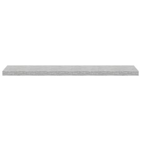 Étagères murales flottantes 2 pcs gris béton 120x23,5x3,8cm MDF