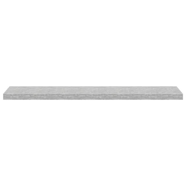 Étagères murales flottantes 4 pcs gris béton 120x23,5x3,8cm MDF