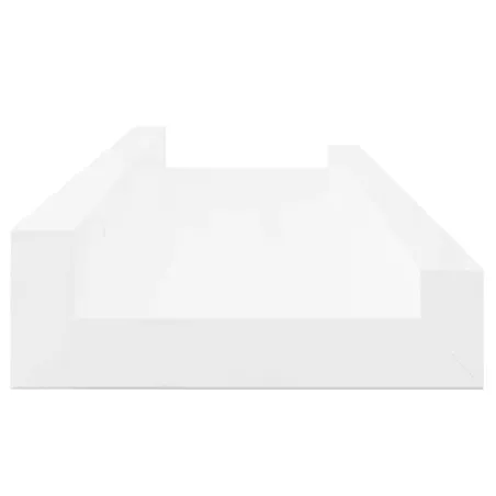 Étagères murales 4 pcs Blanc brillant 40x9x3 cm