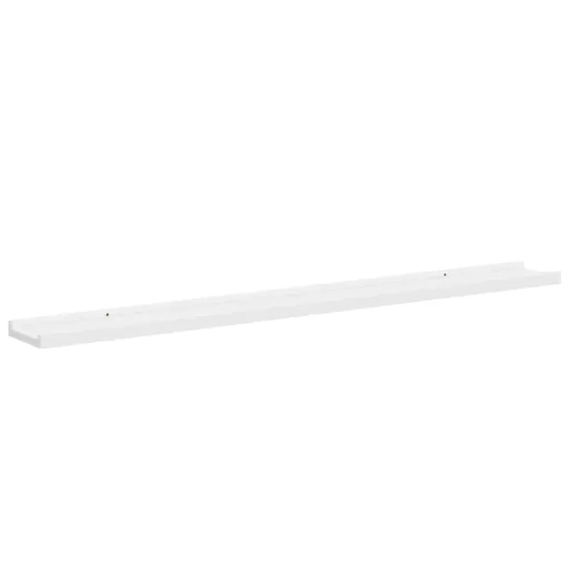 Étagères murales 2 pcs Blanc 100x9x3 cm