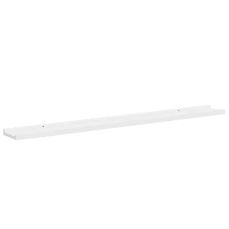 Étagères murales 2 pcs Blanc 100x9x3 cm