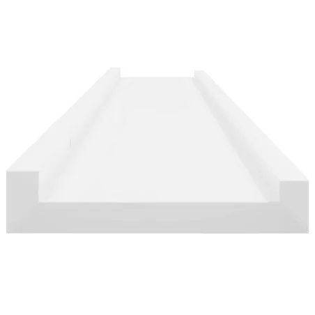 Étagères murales 2 pcs Blanc 100x9x3 cm