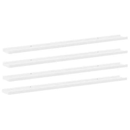 Étagères murales 4 pcs Blanc 115x9x3 cm 2