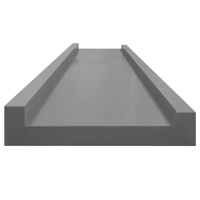 Étagères murales 2 pcs Gris 115x9x3 cm