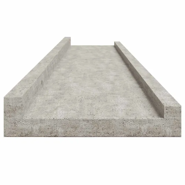 Étagères murales 2 pcs Gris béton 100x9x3 cm