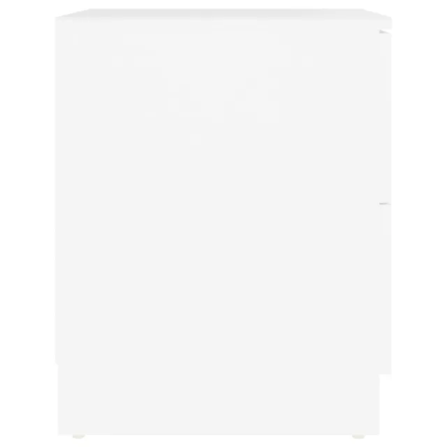 Tables de chevet 2 pcs blanc 40x40x50 cm bois d’ingénierie