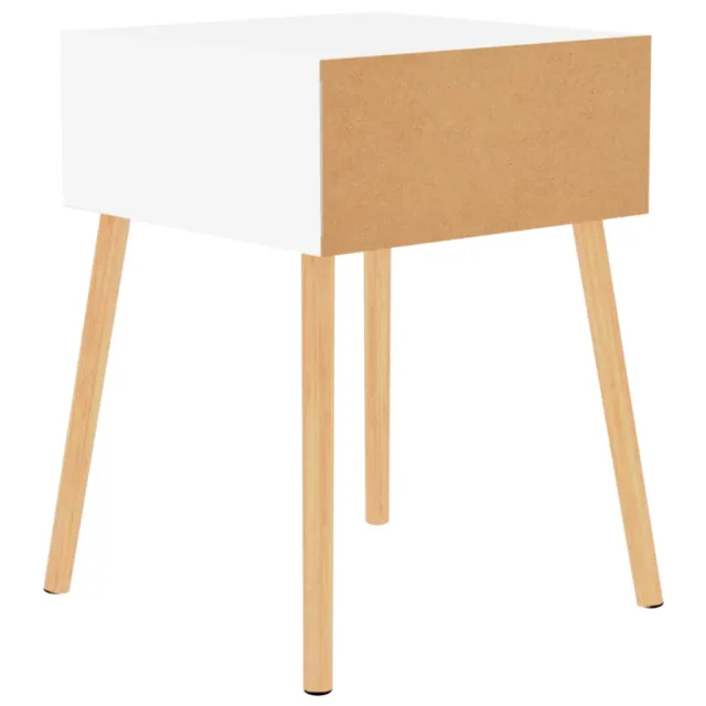 Tables de chevet 2 pcs Blanc 40x40x56 cm Bois d'ingénierie
