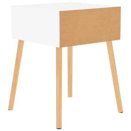 Tables de chevet 2 pcs Blanc 40x40x56 cm Bois d'ingénierie