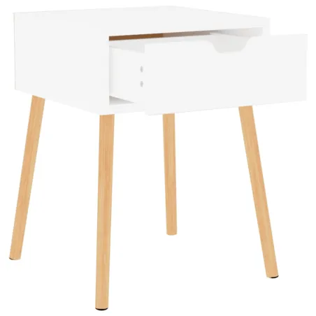Tables de chevet 2 pcs Blanc 40x40x56 cm Bois d'ingénierie