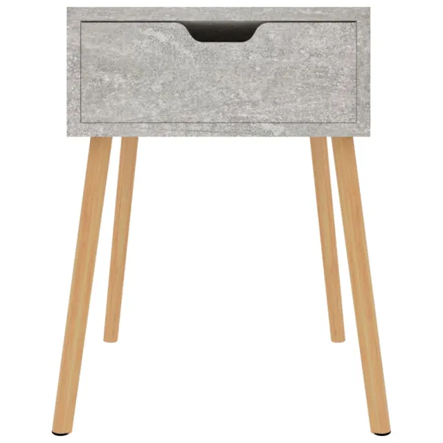Tables de chevet 2 pcs Gris béton 40x40x56 cm Bois d'ingénierie
