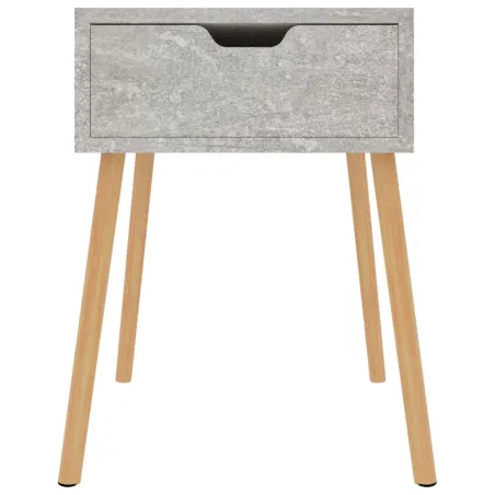 Tables de chevet 2 pcs Gris béton 40x40x56 cm Bois d'ingénierie