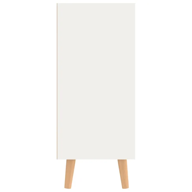 Buffet blanc et chêne sonoma 90x30x72 cm bois d'ingénierie