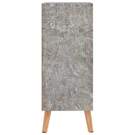 Buffet gris béton 60x30x72 cm bois d'ingénierie