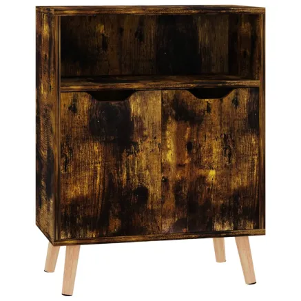 Buffet chêne fumé 60x30x72 cm bois d'ingénierie 2
