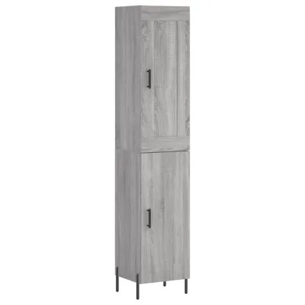 Buffet haut Sonoma gris 34,5x34x180 cm Bois d'ingénierie 2