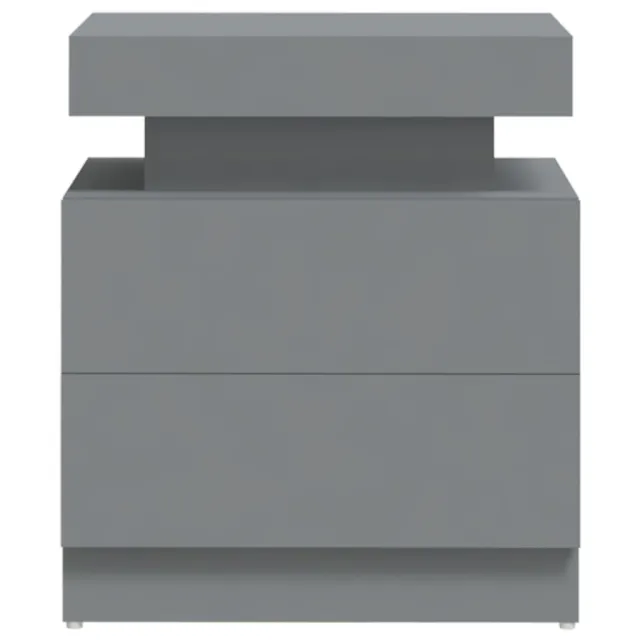 Table de chevet Gris 45x35x52 cm Bois d'ingénierie