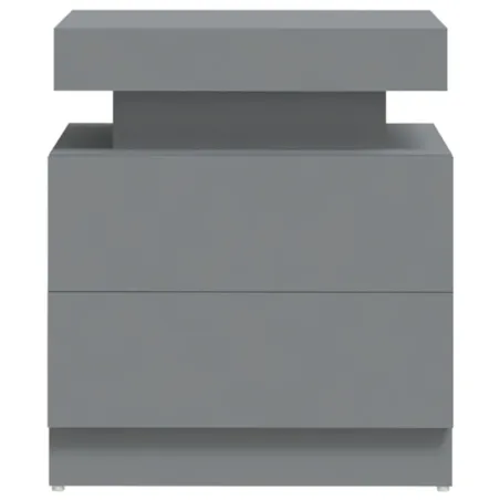 Table de chevet Gris 45x35x52 cm Bois d'ingénierie