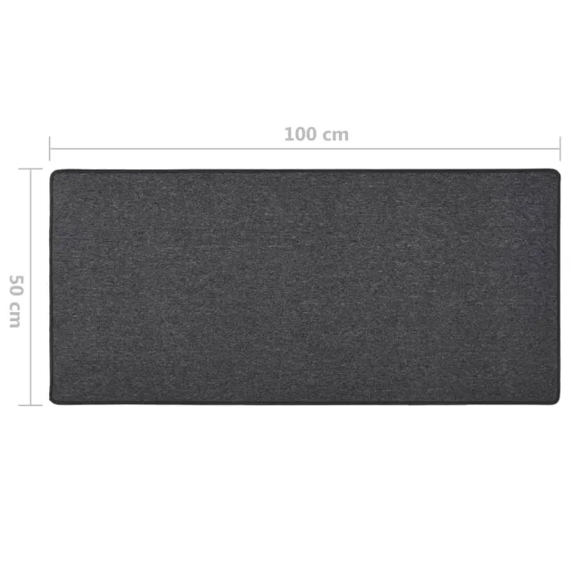 Tapis de couloir Anthracite 50x100 cm