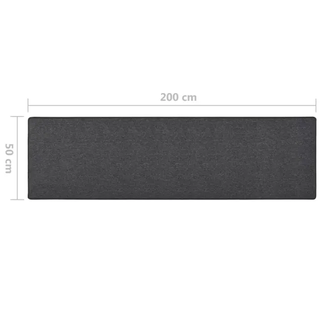 Tapis de couloir Anthracite 50x200 cm